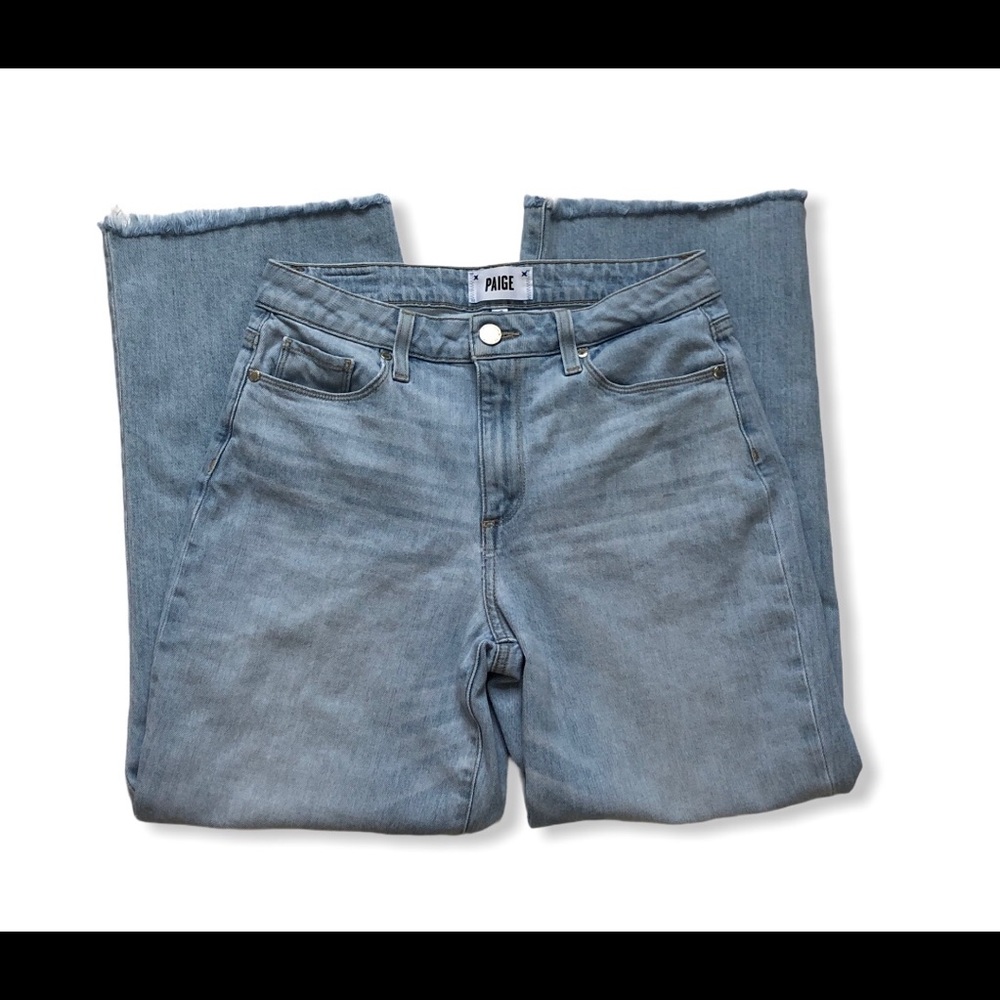 SOLD Paige Nellie Wide leg jeans raw hem size 27 - Picture 3 of 4